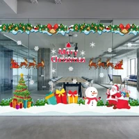 Decal trang trí noel combo cây thông may mắn