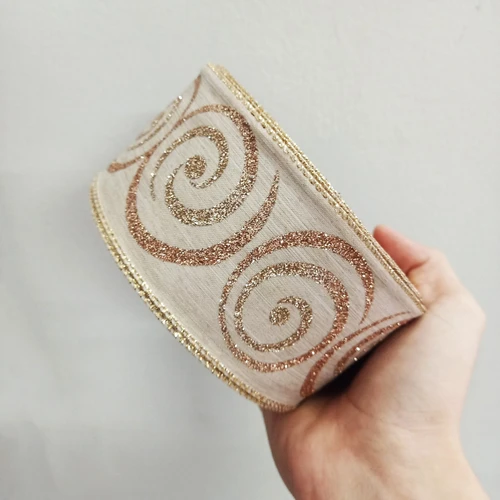 Cuộn ruy băng họa tiết phụ kiện trang trí 03