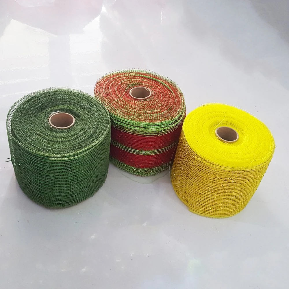 Cuộn ruy băng lưới kim tuyến phụ kiện trang trí đồ handmade