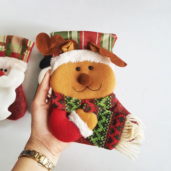 Tất nhung họa tiết giáng sinh cỡ lớn