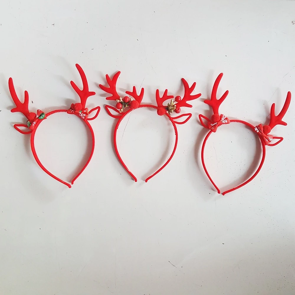 Băng đô sừng tuần lộc phụ kiện trang trí noel