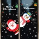Decal tĩnh điện 2 mặt trang trí noel người tuyết và ông già noel 4