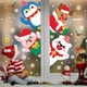 Decal tĩnh điện 2 mặt trang trí noel những người bạn noel 3
