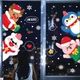 Decal tĩnh điện 2 mặt trang trí noel những người bạn noel 3