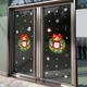 Decal 2 mặt trang trí noel vòng nguyệt quế và ông già noel