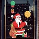 Decal trang trí noel ông già noel và bóng bay