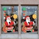 Decal trang trí noel ông già noel và bóng bay