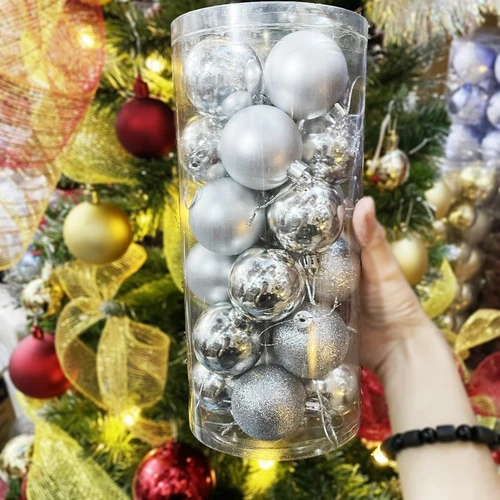 Hộp Quả Châu Trang Trí Noel 6cm