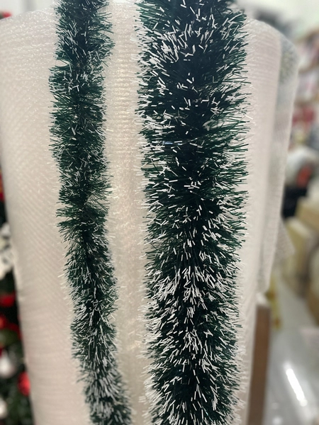 Đồ trang trí noel dây đuôi chồn đen phủ tuyết