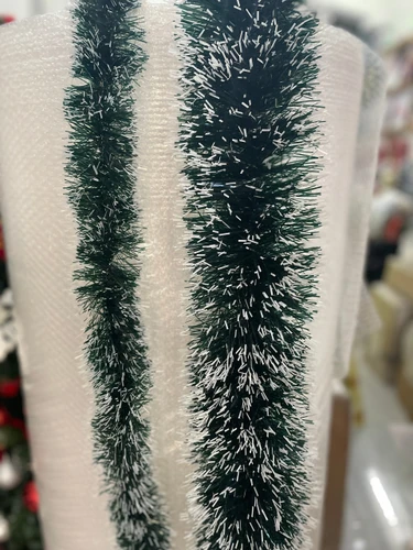 Đồ trang trí noel dây đuôi chồn đen phủ tuyết