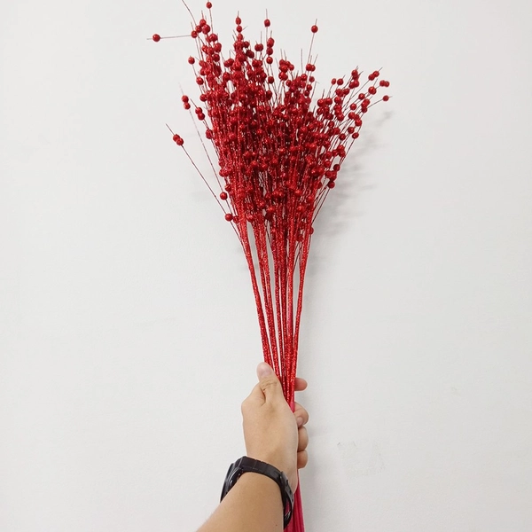 Cành đào đông phủ kim tuyến