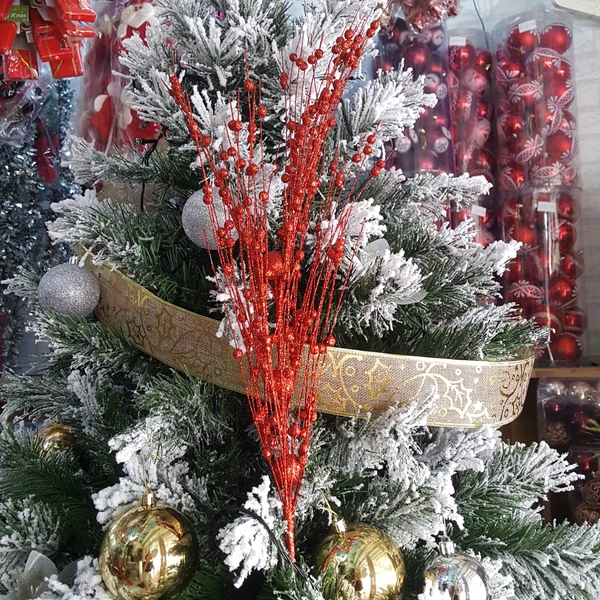 Cành châu nhũ kim tuyến nhiều màu trang trí size lớn