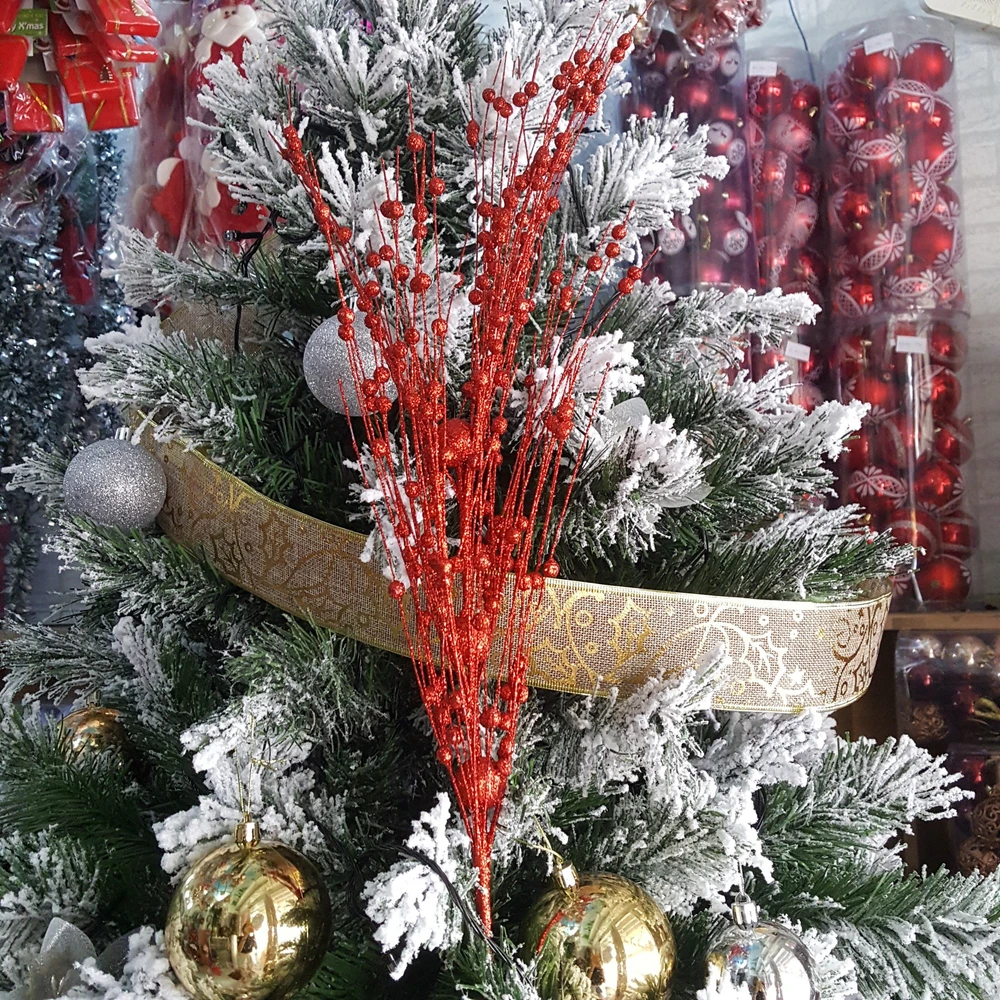 Cành đào đông phủ kim tuyến 2