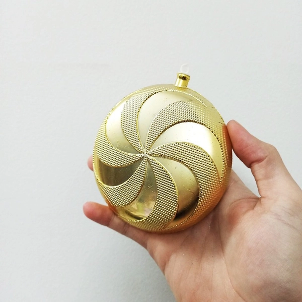 Combo 6 quả châu dẹt trang trí noel