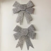 Bộ 2 nơ kim tuyến trang trí noel