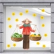 Decal trang trí tết gánh trái cây ngày tết 80x80cm