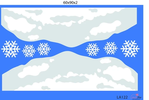 Decal trang trí noel combo cây thông may mắn 3