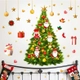 Decal trang trí noel cây thông và phụ kiện