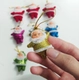 Combo 6 hình treo ông già noel kim tuyến nhiều màu