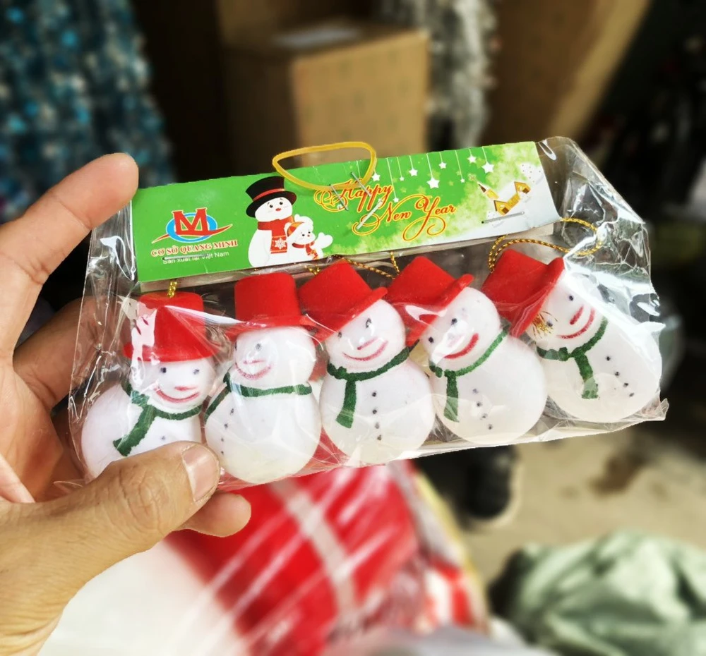 Combo 6 người tuyết treo trang trí noel