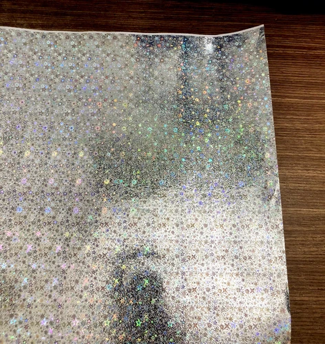 Giấy gói quà kim tuyến bóng màu Bạc