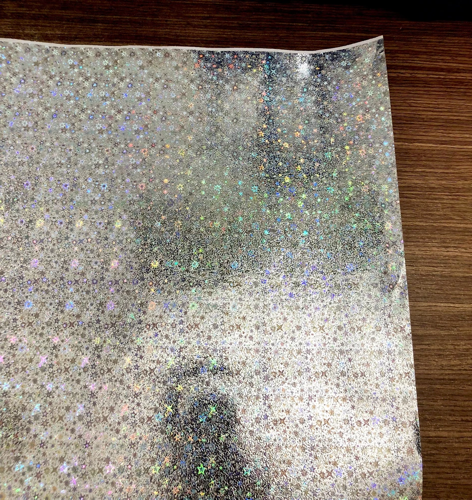 Giấy gói quà kim tuyến bóng màu Bạc