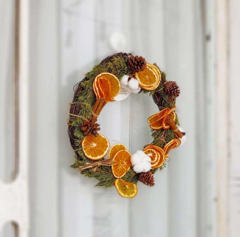 Combo phụ kiện trang trí noel trái thông và cam