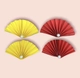 Quạt giấy bán nguyệt phụ kiện trang trí nhiều màu