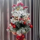 Cây thông mini phủ tuyết sắc đỏ trang trí noel