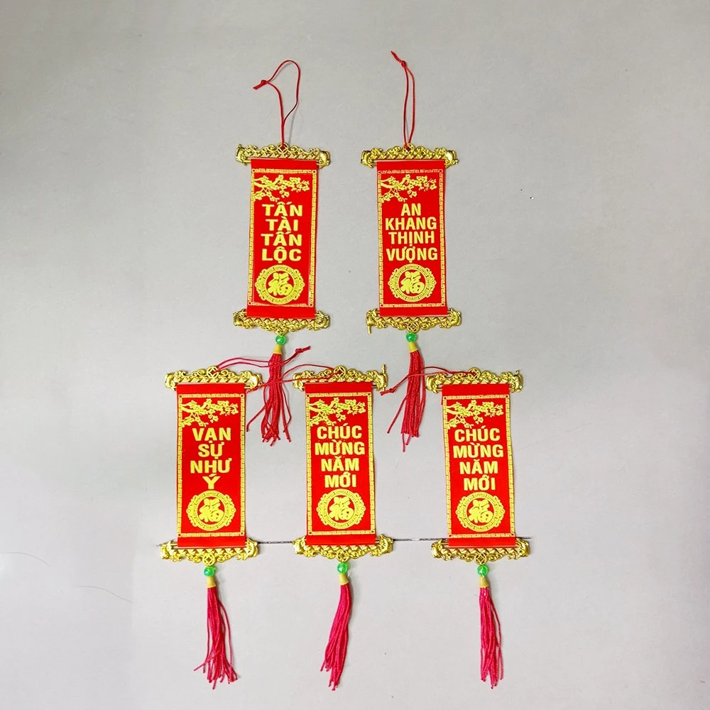 Bộ 5 dây liễn treo mừng năm mới trang trí tết