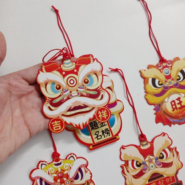 Set 6 lộc treo đầu lân chúc mừng năm mới