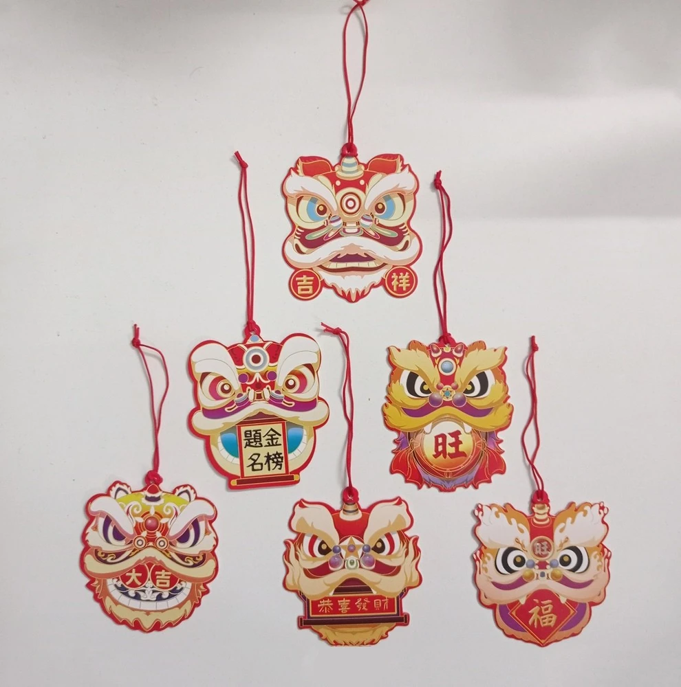 Combo 6 lộc treo đầu lân chúc mừng năm mới
