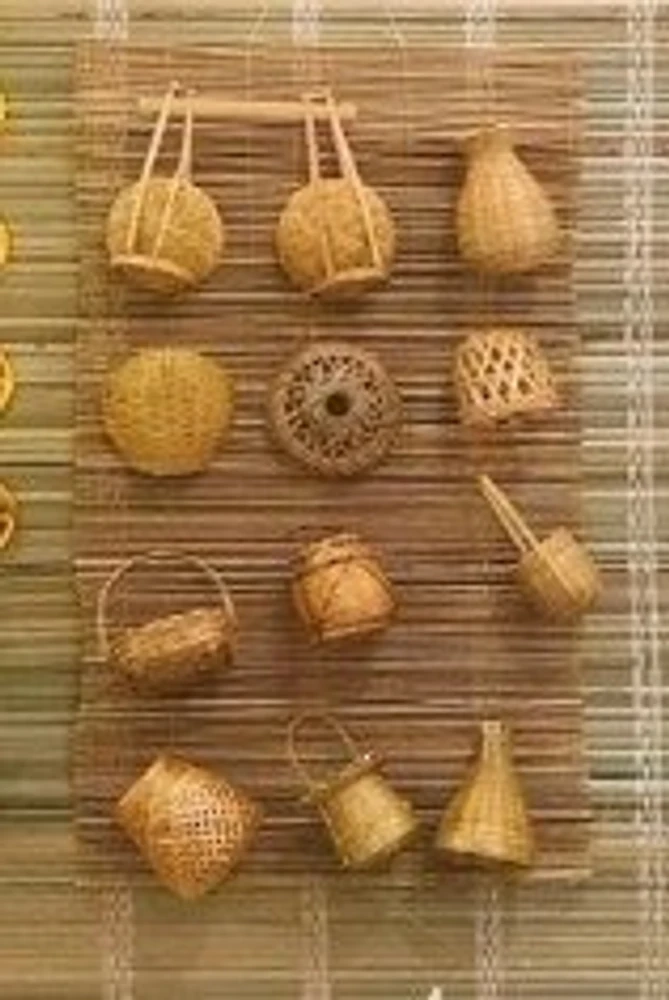 Combo giỏ tre treo trang trí