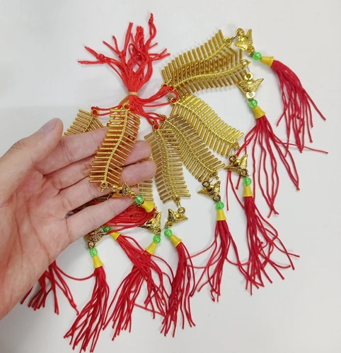 Combo 10 dây lộc treo pháo vàng trang trí tết