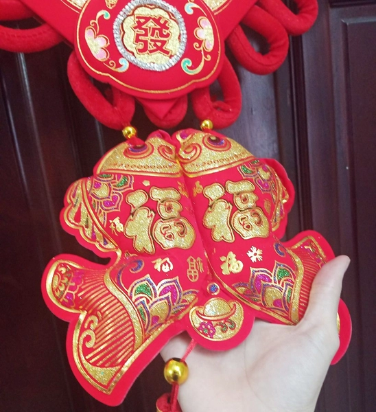 Liễn chữ phúc lớn 1m1 kèm túi tiền trang trí tết