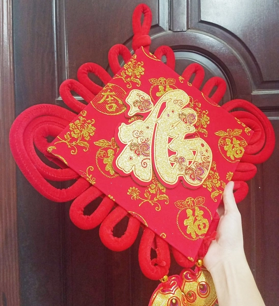 Liễn chữ phúc lớn 1m1 kèm túi tiền trang trí tết