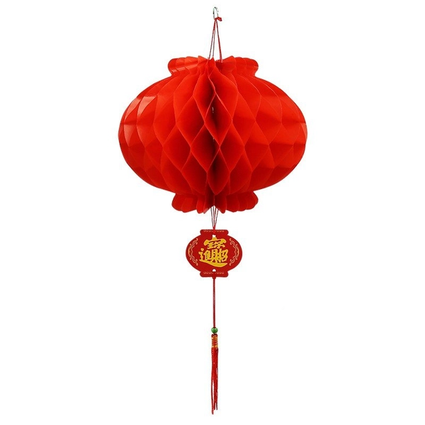 Lồng đèn xếp đỏ treo trang trí tết