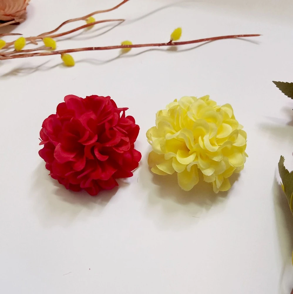 Hoa cẩm tú cúc tròn giả trang trí tết