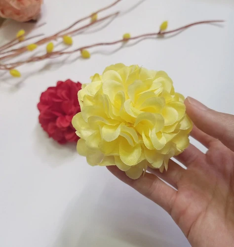 Hoa cẩm tú cúc tròn giả trang trí tết