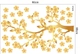 Decal trang trí tết cành mai vàng lấp lánh 3