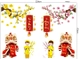 Combo decal trang trí tết Vạn Sự Như Ý - An Khang Thịnh Vượng