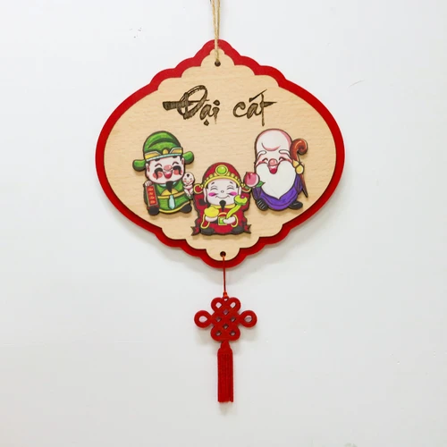 Lộc treo tết Bảng gỗ đại cát trang trí tết