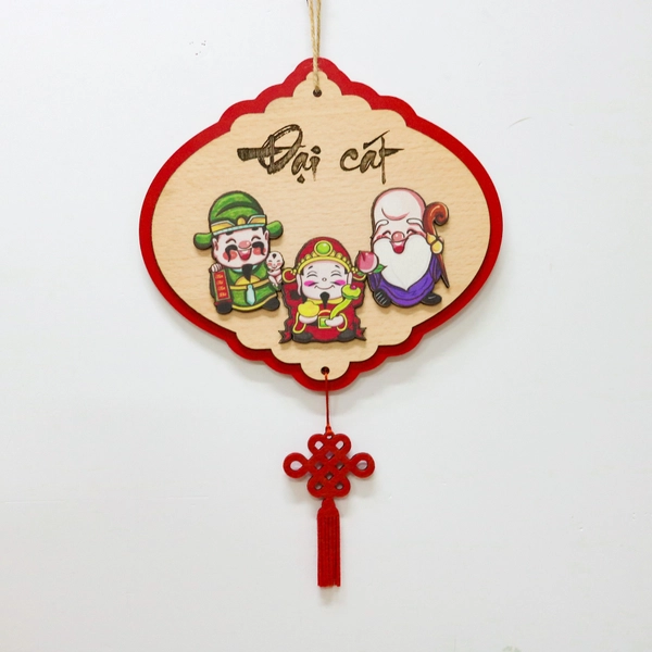 Lộc treo tết Bảng gỗ đại cát trang trí tết