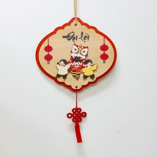 Lộc treo tết Bảng gỗ đại lợi trang trí tết