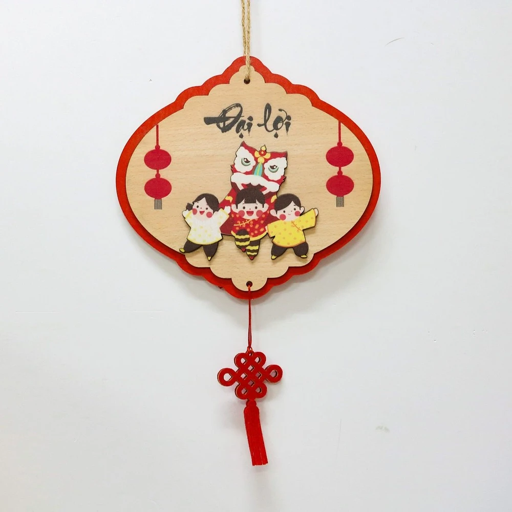 Lộc treo tết Bảng gỗ đại lợi trang trí tết