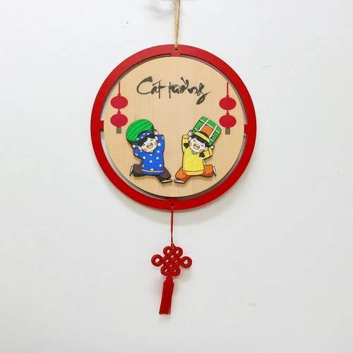 Lộc treo tết Bảng gỗ Cát tường trang trí tết