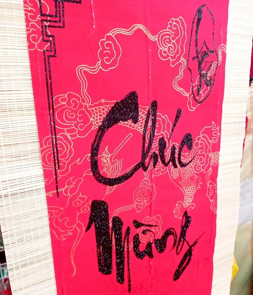 Liễn Mành Tre Trang Trí Tết Chúc mừng năm mới - Size Lớn