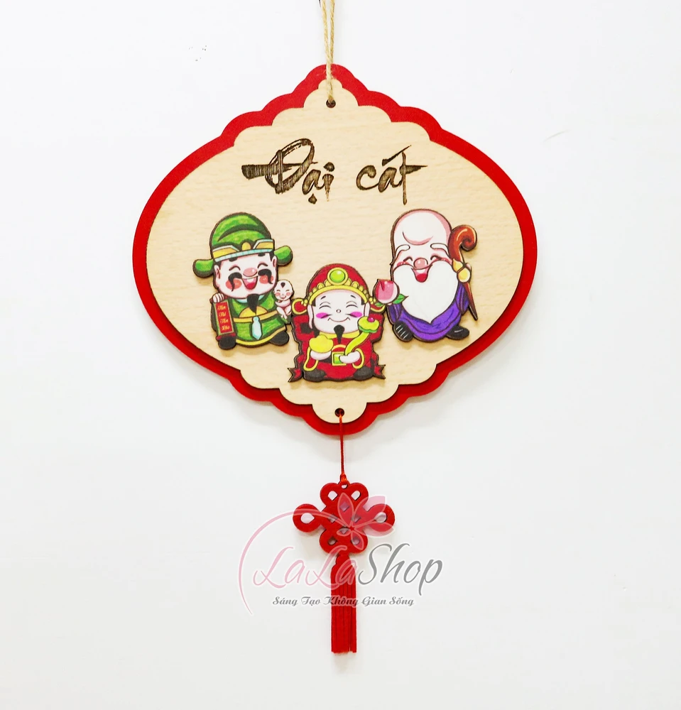 Lộc treo tết Bảng gỗ đại cát trang trí tết