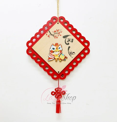 Lộc treo tết Bảng gỗ Tài lộc mẫu mới trang trí tết