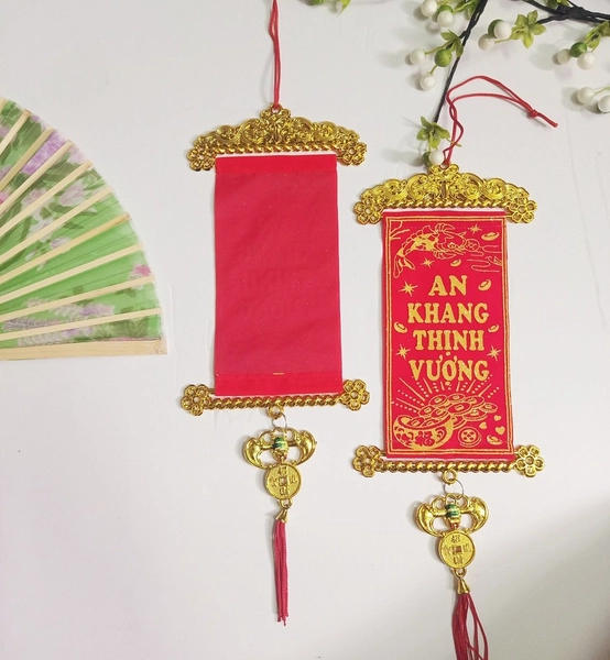 Combo 5 Lộc treo An khang thịnh vượng đỏ trang trí tết